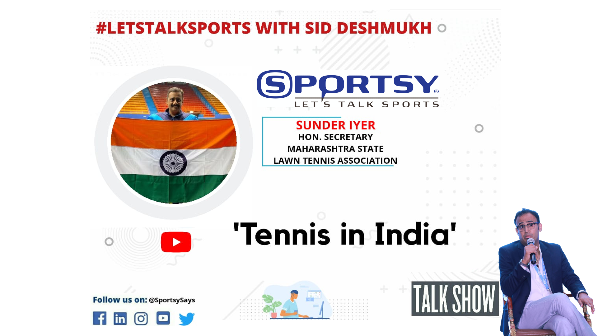 S1E26 | Tennis in India - ft. Sunder Iyer | MSLTA | AITA | Davis Cup | Lakshya Sports